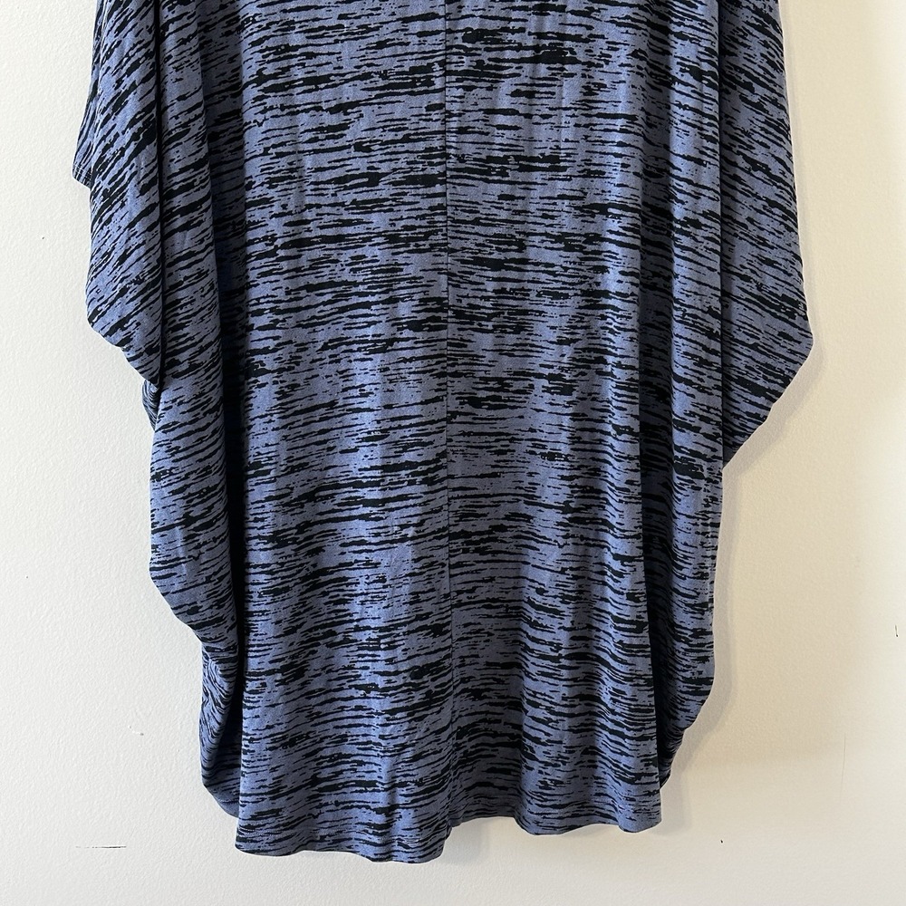Bryn Walker Blue Black Geo Dress Kaftan Dolman Oversized‎ Lagenlook Tunic Top XL - Picture 9 of 13